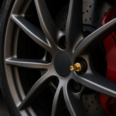 24K Gold Plated Tire Caps
